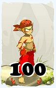 Um personagem do jogo Dofus, Sacrier-Ar, de nivel 100