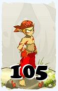 A Dofus character, Sacrier-Air, by level 105