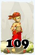 Um personagem do jogo Dofus, Sacrier-Ar, de nivel 109