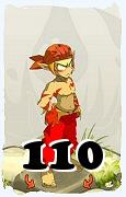 Um personagem do jogo Dofus, Sacrier-Ar, de nivel 110