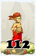 Um personagem do jogo Dofus, Sacrier-Ar, de nivel 112