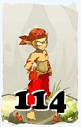 Um personagem do jogo Dofus, Sacrier-Ar, de nivel 114