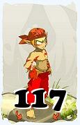 Un personaggio del gioco Dofus, Sàcrido-Aria, al livello 117