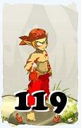 Um personagem do jogo Dofus, Sacrier-Ar, de nivel 119