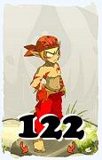 Um personagem do jogo Dofus, Sacrier-Ar, de nivel 122