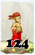 A Dofus character, Sacrier-Air, by level 124