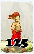 Um personagem do jogo Dofus, Sacrier-Ar, de nivel 125