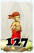 Um personagem do jogo Dofus, Sacrier-Ar, de nivel 127