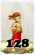 Um personagem do jogo Dofus, Sacrier-Ar, de nivel 128