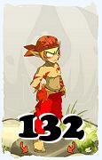 Um personagem do jogo Dofus, Sacrier-Ar, de nivel 132