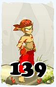 Um personagem do jogo Dofus, Sacrier-Ar, de nivel 139