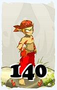 Um personagem do jogo Dofus, Sacrier-Ar, de nivel 140