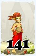 Um personagem do jogo Dofus, Sacrier-Ar, de nivel 141