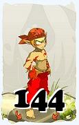 Um personagem do jogo Dofus, Sacrier-Ar, de nivel 144