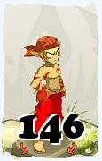 Um personagem do jogo Dofus, Sacrier-Ar, de nivel 146