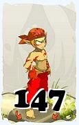 Um personagem do jogo Dofus, Sacrier-Ar, de nivel 147