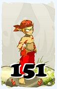 Um personagem do jogo Dofus, Iop-Ar, de nivel 151