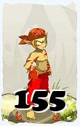 Um personagem do jogo Dofus, Sacrier-Ar, de nivel 155