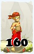 Um personagem do jogo Dofus, Sacrier-Ar, de nivel 160