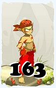 Um personagem do jogo Dofus, Sacrier-Ar, de nivel 163