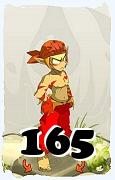 Um personagem do jogo Dofus, Sacrier-Ar, de nivel 165