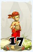 Um personagem do jogo Dofus, Sacrier-Ar, de nivel 17