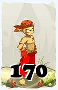 Um personagem do jogo Dofus, Sacrier-Ar, de nivel 170