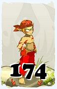 A Dofus character, Sacrier-Air, by level 174