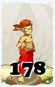 Um personagem do jogo Dofus, Sacrier-Ar, de nivel 178