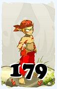 Um personagem do jogo Dofus, Sacrier-Ar, de nivel 179