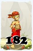 Um personagem do jogo Dofus, Sacrier-Ar, de nivel 182