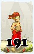 Um personagem do jogo Dofus, Sacrier-Ar, de nivel 191