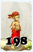 A Dofus character, Sacrier-Air, by level 198