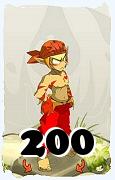 Um personagem do jogo Dofus, Sacrier-Ar, de nivel 200