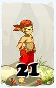 Um personagem do jogo Dofus, Sacrier-Ar, de nivel 21