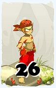 Un personnage du jeu Dofus, Sram-Air, au niveau 26