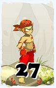 Um personagem do jogo Dofus, Sacrier-Ar, de nivel 27