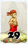 Um personagem do jogo Dofus, Sacrier-Ar, de nivel 29