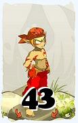 A Dofus character, Sacrier-Air, by level 43