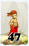 Um personagem do jogo Dofus, Sacrier-Ar, de nivel 47