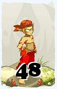 Um personagem do jogo Dofus, Sacrier-Ar, de nivel 48