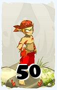 Um personagem do jogo Dofus, Sacrier-Ar, de nivel 50