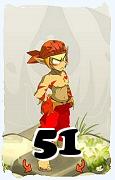 Um personagem do jogo Dofus, Sacrier-Ar, de nivel 51