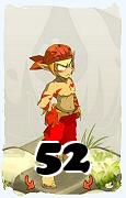 Um personagem do jogo Dofus, Sacrier-Ar, de nivel 52