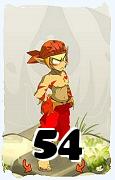 Um personagem do jogo Dofus, Sacrier-Ar, de nivel 54