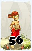 Um personagem do jogo Dofus, Sacrier-Ar, de nivel 56