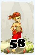 A Dofus character, Sacrier-Air, by level 58