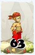 Um personagem do jogo Dofus, Sacrier-Ar, de nivel 63