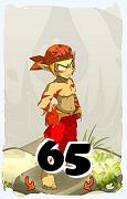 Um personagem do jogo Dofus, Sacrier-Ar, de nivel 65