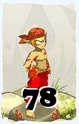 Um personagem do jogo Dofus, Sacrier-Ar, de nivel 78